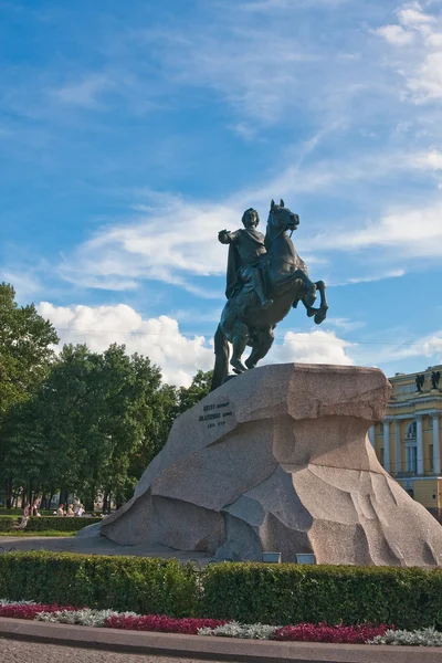 Pomnik Piotra i w st-petersburg, Federacja Rosyjska — Zdjęcie stockowe