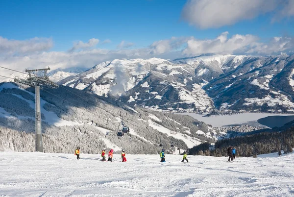 Estância de esqui Zell am See. Áustria — Fotografia de Stock