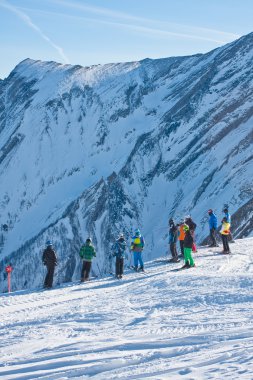 Ski resort of Kaprun, Kitzsteinhorn glacier. Austria clipart