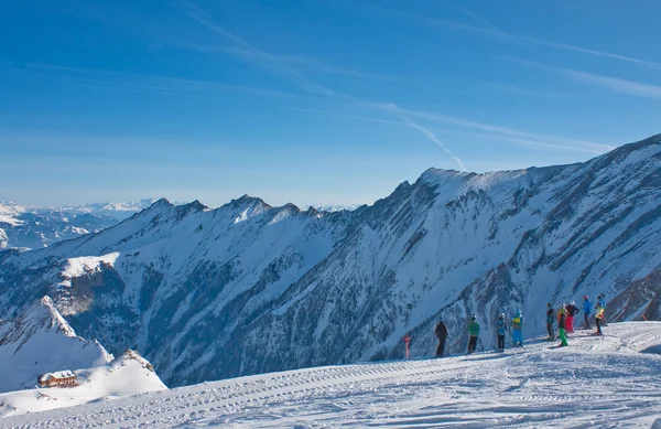 Lyžařské středisko kaprun, ledovec kitzsteinhorn. Rakousko — Stock fotografie