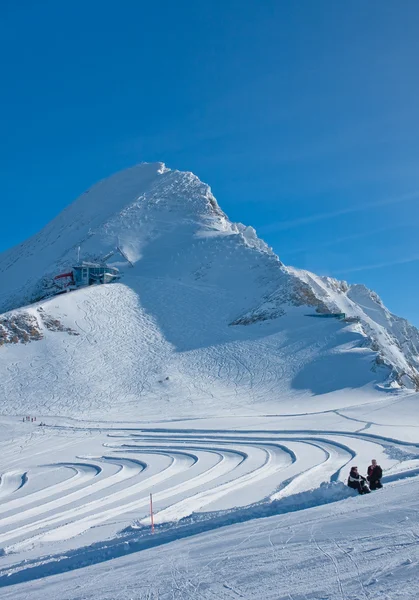 Comprensorio sciistico di Kaprun, ghiacciaio del Kitzsteinhorn. Austria — Foto Stock