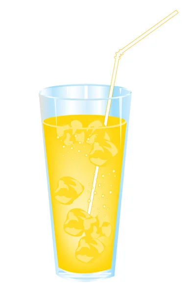 Cocktail en verre — Image vectorielle