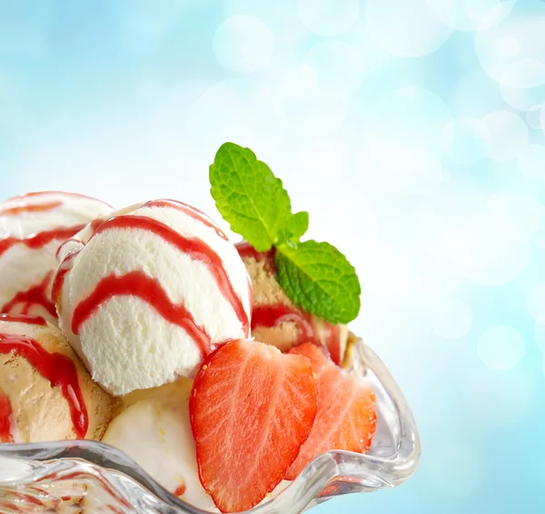 Ice cream portion — Stock Photo, Image