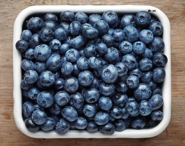 碗的蓝莓 — 图库照片