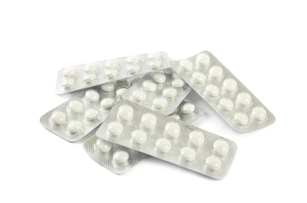 Balíčky s tablety — Stock fotografie