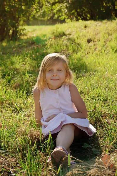 Pięcioletnia dziewczynka — Zdjęcie stockowe