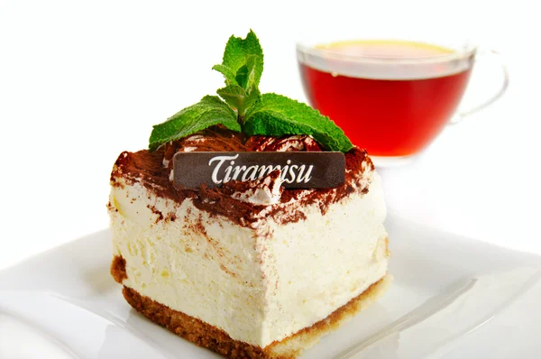 Шоколадный торт Тирамису — стоковое фото