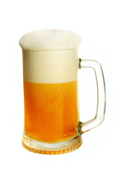 Glas med öl — Stockfoto