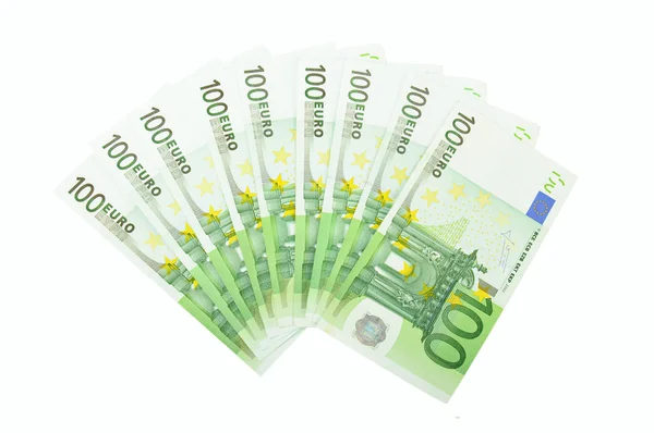 stock image Fan from number of euro banknotes