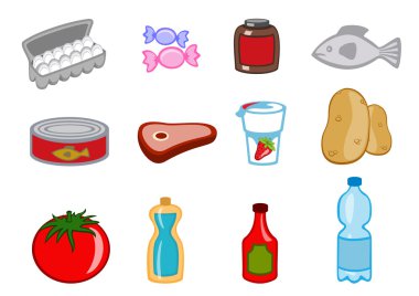 food icons clipart