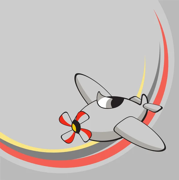 Petit avion drôle . — Image vectorielle