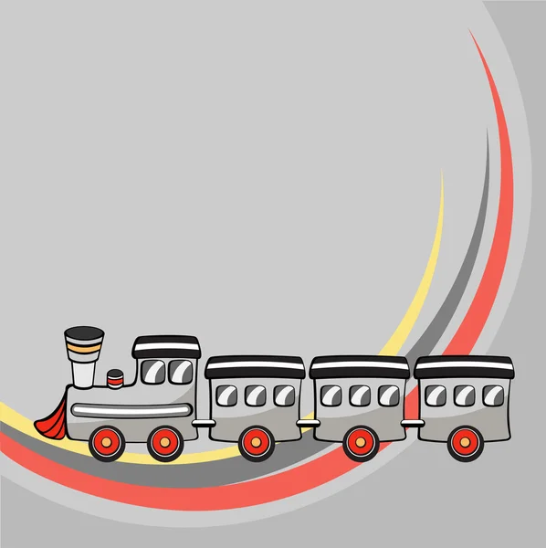 Petit train drôle — Image vectorielle