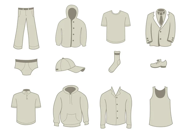服装和配件的图标 — 图库矢量图片