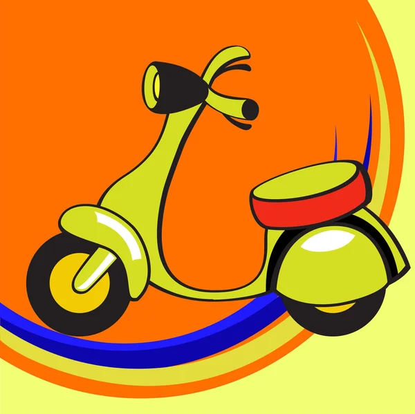 Funny scooter — Stock Vector