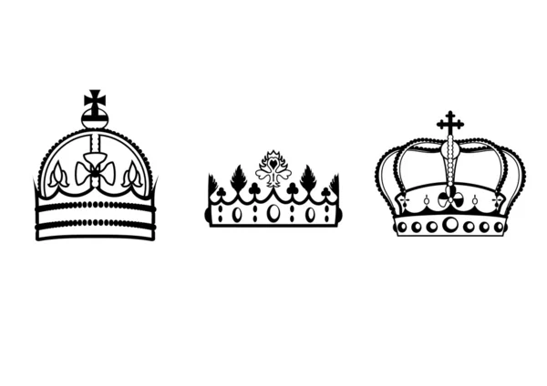 Набор корон — стоковый вектор