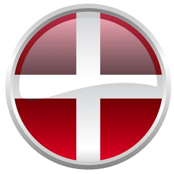 Vlag van Denemarken — Stockvector