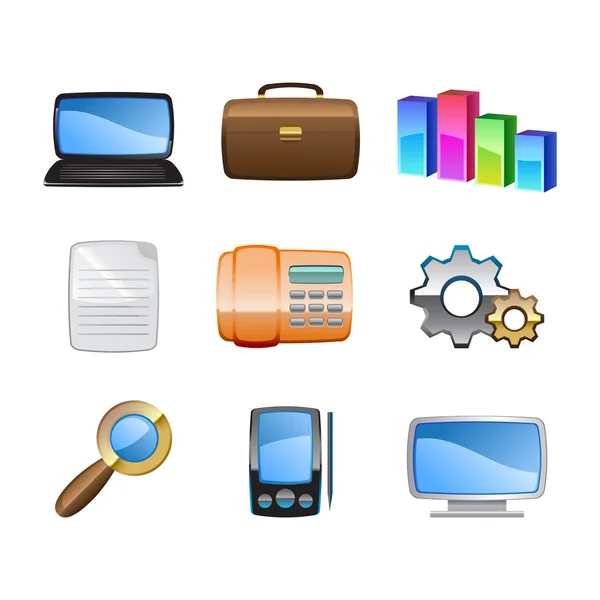 Les icônes de bureau — Image vectorielle