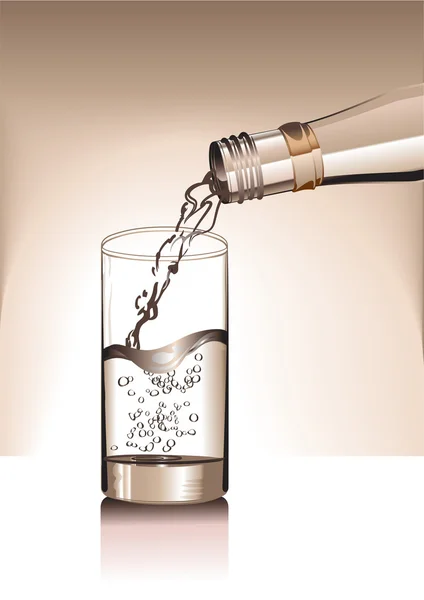 Бутылка с водой — стоковый вектор
