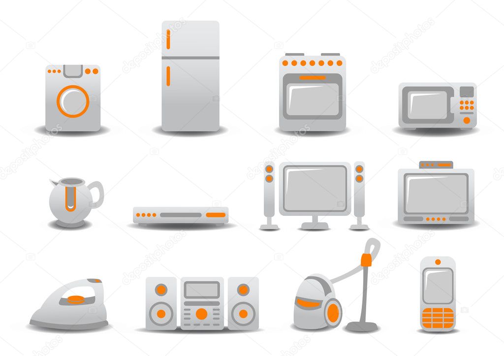 Household appliances Royalty Free Vector Image