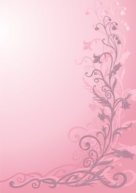 floral funky background clipart