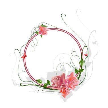 floral frame clipart