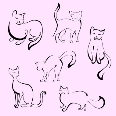 Cats Set clipart