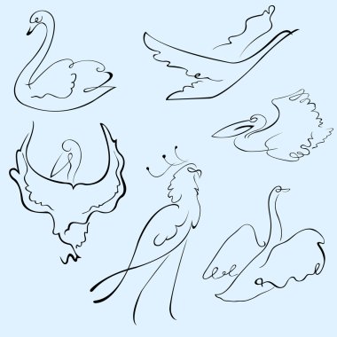 Birds Design Set clipart