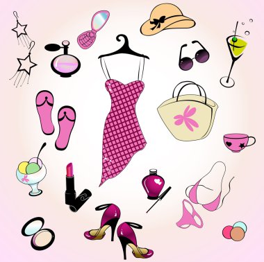 glamour lifestyle clipart