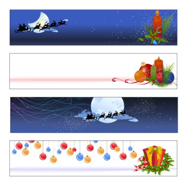 christmas banners clipart