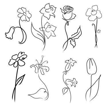 flowers Design Set clipart