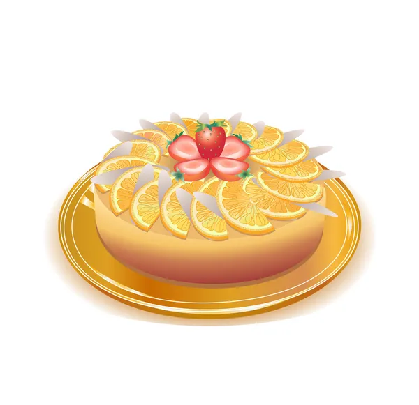 Magnifique tarte — Image vectorielle