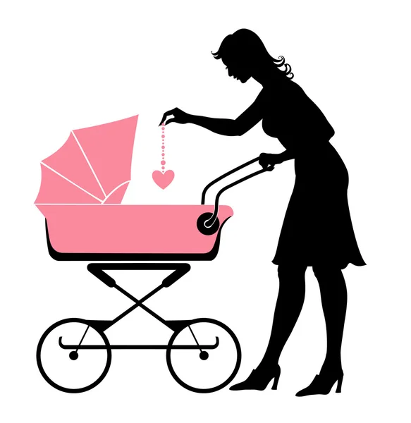 Η μητέρα και το μωρό — Διανυσματικό Αρχείο