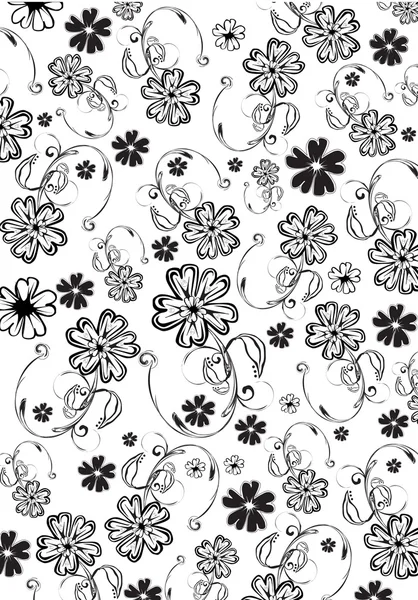 Fleurs motif abstrait — Image vectorielle