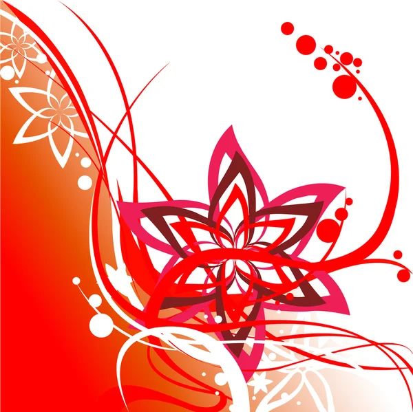 Éléments de tourbillon floral — Image vectorielle