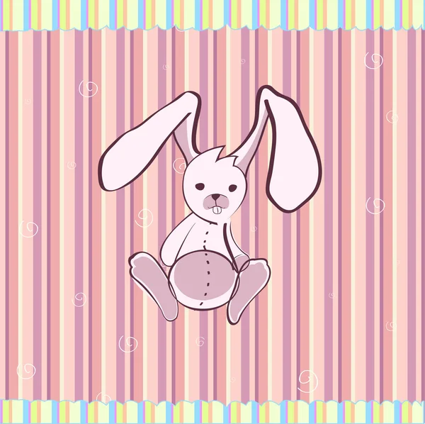 Cute little bunny — Stock Vector
