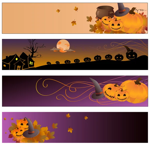 Баннеры Хэллоуина — стоковый вектор