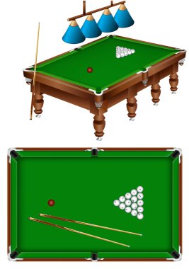 Russian billiard clipart