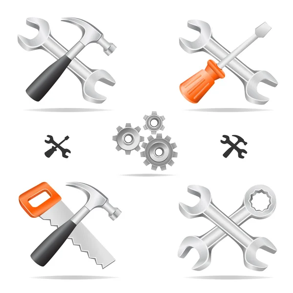 Conjunto de ícones ferramentas — Vetor de Stock