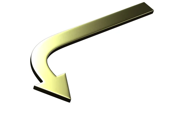 Arrow on white background isolated — Stock Photo, Image