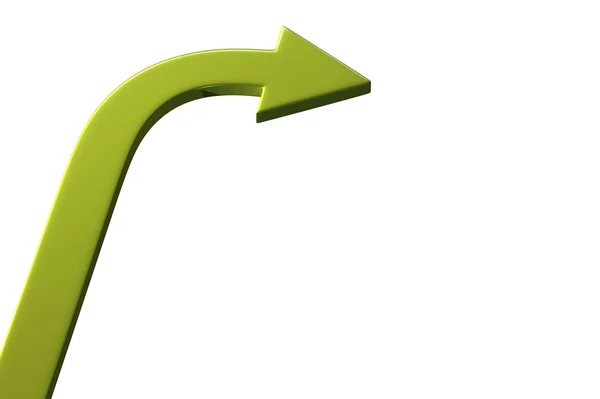 Arrow on white background isolated — Stock Photo, Image