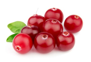 tatlı cranberries ile yapraklar