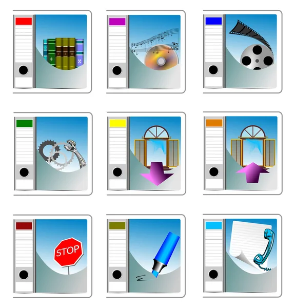 Sada různé ikony pro počítač nebo internet — Stockový vektor