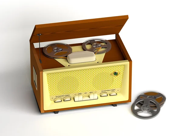 Retro tape recorder — Stock Photo, Image