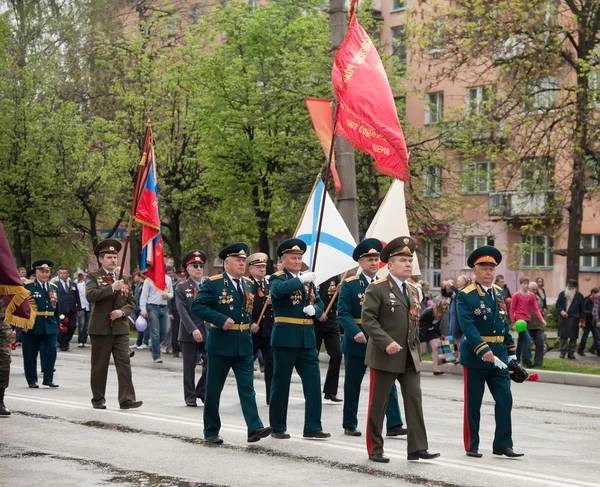 Ceremonial parade dedicated to the 67th Anniversary of victory — Stock Photo, Image