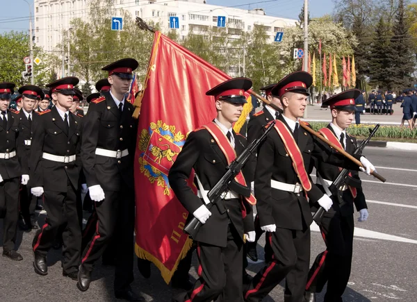 Parade van overwinning. Vladimir, 9 mei 2009 — Stockfoto