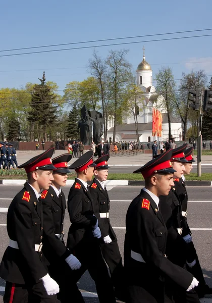 Přehlídka vítězství. Vladimir, 9. května 2009 — Stock fotografie