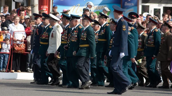 Parade van overwinning. Vladimir, 9 mei 2009 — Stockfoto