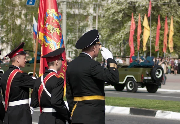 Desfile da vitória. Vladimir, 9 de maio de 2009 — Fotografia de Stock