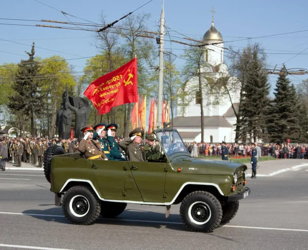 Parada zwycięstwa. Vladimir, 9 maja 2009 — Zdjęcie stockowe