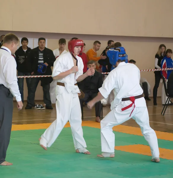 Campeonato nacional entre juniors por kyokushin karate —  Fotos de Stock